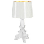 Bourgie Lampe à Poser Design Kartell Blanc Or