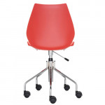 chaise roulettes maui kartell rouge
