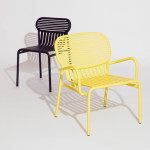 chaise week end petite friture jaune