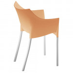 Dr. NO Kartell fauteuil design orange clair