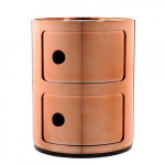 meuble rangement componibili 2 elements kartell cuivre