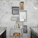 etagere stacked small fond muuto gris clair