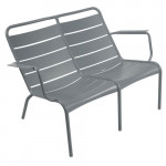 fauteuil bas duo luxembourg fermob gris orage