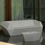 Faz Sofa Outdoor Design Vondom Laque Blanc