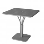 Luxembourg Table Carrée Design Fermob Gris Orage
