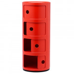 meuble componibili 4 elements kartell rouge