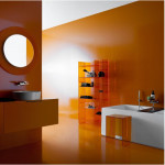 miroir all saints kartell orange transparent