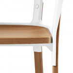 Steelwood chaise Design Magis Hêtre naturel Blanc