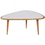 table basse fifties small red edition blanc