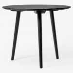 table ronde 90 in between and tradition chene noir