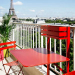 table pliante balcon bistro fermob coquelicot