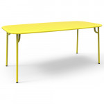 table rectangulaire week end petite friture jaune