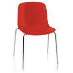 chaise troy polypropylene magis rouge