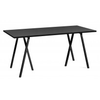 TABLE RECTANGULAIRE LOOP STAND, 160 x 77,5 cm, Noir de HAY