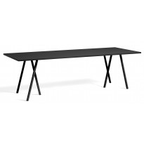 TABLE RECTANGULAIRE LOOP STAND, 250 x 92,5 cm, Noir de HAY