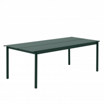 Table de jardin LINEAR STEEL de Muuto, 220 cm, Dark Green 
