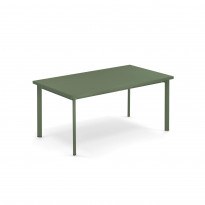 TABLE RECTANGULAIRE STAR, Vert militaire de EMU