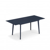 Table extensible PLUS4 BALCONY de Emu, 120/172 x 80 cm, Bleu foncé