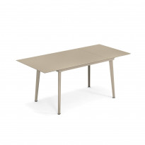 Table extensible PLUS4 BALCONY de Emu, 120/172 x 80 cm, Tourterelle