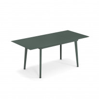 Table extensible PLUS4 BALCONY de Emu, 120/172 x 80 cm, Vert foncé