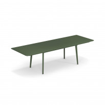 Table extensible PLUS4 de Emu, 160/270 x 90 cm, Vert militaire