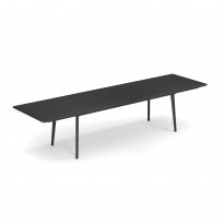 Table extensible PLUS4 de Emu, 220/330 x 90 cm, Fer ancien
