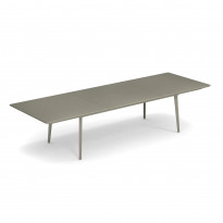 Table extensible PLUS4 de Emu, 220/330 x 90 cm, Gris vert