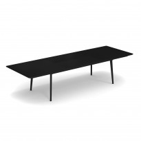 Table extensible PLUS4 IMPÉRIAL de Emu, 220/330 x 110 cm, Noir
