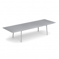 Table extensible PLUS4 IMPÉRIAL de Emu, 220/330 x 110 cm, Nuage gris