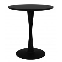 TABLE RONDE TORSION, 70 x 70, Noir d