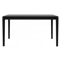 TABLE EN CHÊNE BOK, 140 x 80 x 76 cm, Noir d