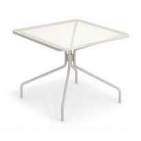 TABLE CARRÉE CAMBI, 90 X 90 cm, Blanc mat de EMU
