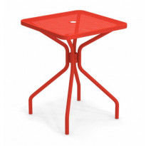 TABLE CARRÉE CAMBI, 60 X 60 cm, Rouge écarlate de EMU