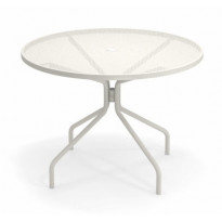 TABLE RONDE CAMBI, Ø106 cm, Blanc mat de EMU