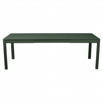 Table à allonges RIBAMBELLE de Fermob, 2 allonges, Vert cèdre