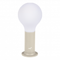 Lampe APLO de Fermob, avec support aimanté, Gris argile
