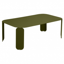 Table basse rectangulaire BEBOP de Fermob, H.42, Pesto