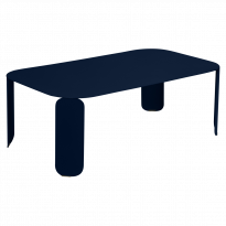 TABLE BASSE RECTANGULAIRE BEBOP, H.42, Bleu abysse de FERMOB