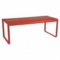 Table BELLEVIE 196 x 90 cm avec rangement de Fermob, Capucine