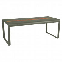 Table BELLEVIE 196 x 90 cm avec rangement de Fermob, Romarin