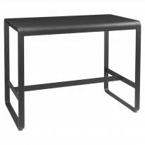 TABLE HAUTE BELLEVIE, 140 x 80, Carbone de FERMOB