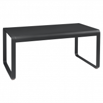 TABLE MI-HAUTE BELLEVIE, 140 x 80, Carbone de FERMOB
