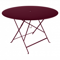 Table ronde pliante BISTRO de Fermob, D.117 x H.74 cm, Cerise noire
