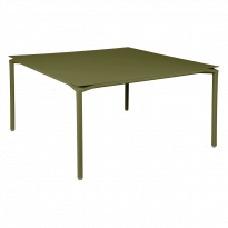Table CALVI de Fermob, 140 x 140 cm, Pesto