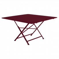 Table pliante CARGO de Fermob, 128 x 128 cm, Cerise noire
