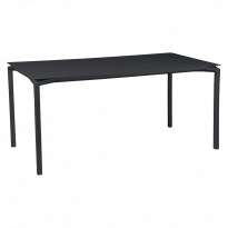 Table CALVI de Fermob, 160 x 80 cm, Carbone 