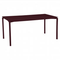 Table CALVI de Fermob, 160 x 80 cm, Cerise noire