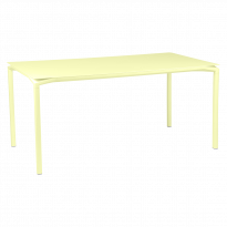 Table CALVI de Fermob, 160 x 80 cm, Citron givré