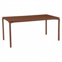 Table CALVI de Fermob, 160 x 80 cm, Ocre rouge