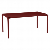 Table CALVI de Fermob, 160 x 80 cm, Piment